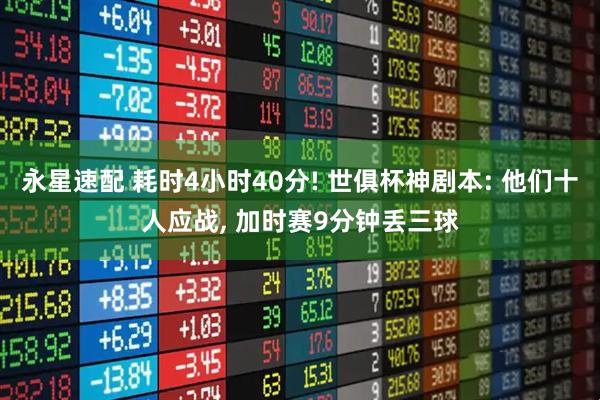 永星速配 耗时4小时40分! 世俱杯神剧本: 他们十人应战, 加时赛9分钟丢三球