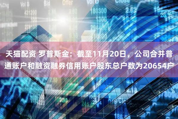 天猫配资 罗普斯金：截至11月20日，公司合并普通账户和融资融券信用账户股东总户数为20654户