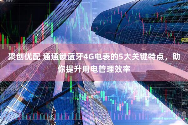 聚创优配 通通锁蓝牙4G电表的5大关键特点，助你提升用电管理效率